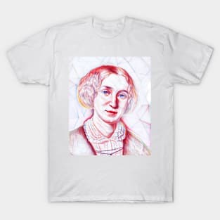 George Eliot Portrait | George Eliot Artwork Line Art T-Shirt